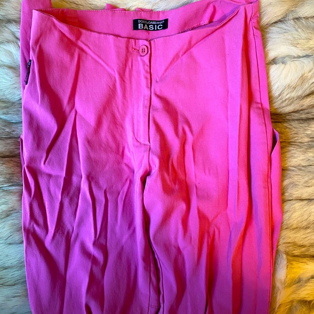 Fuchsia Dolce & Gabbana Flared Pants